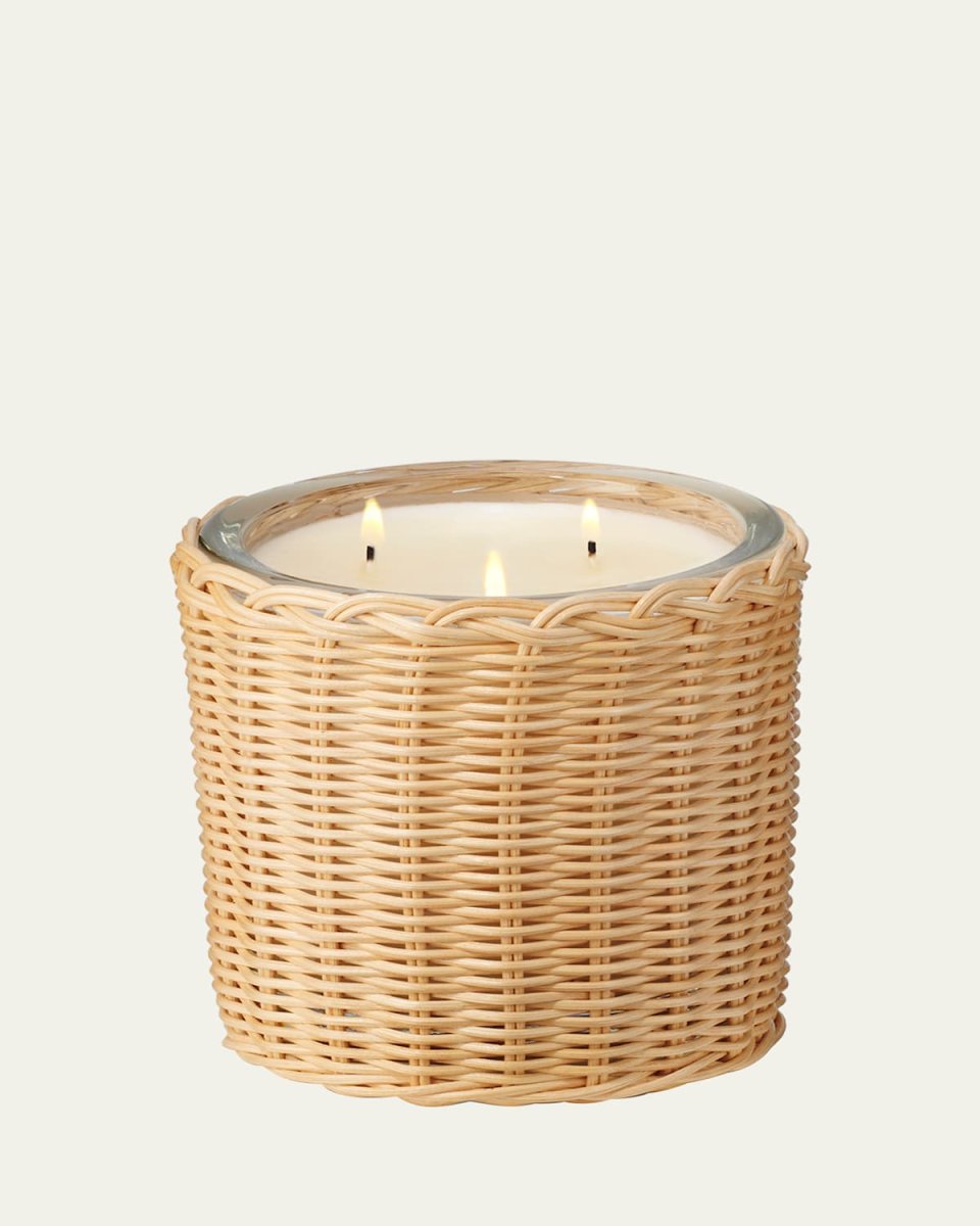 Tulia Uzes Tuberose Wicker Candle